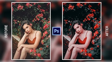 Red and Black Color Grading Effect - Photoshop CC Tutorial