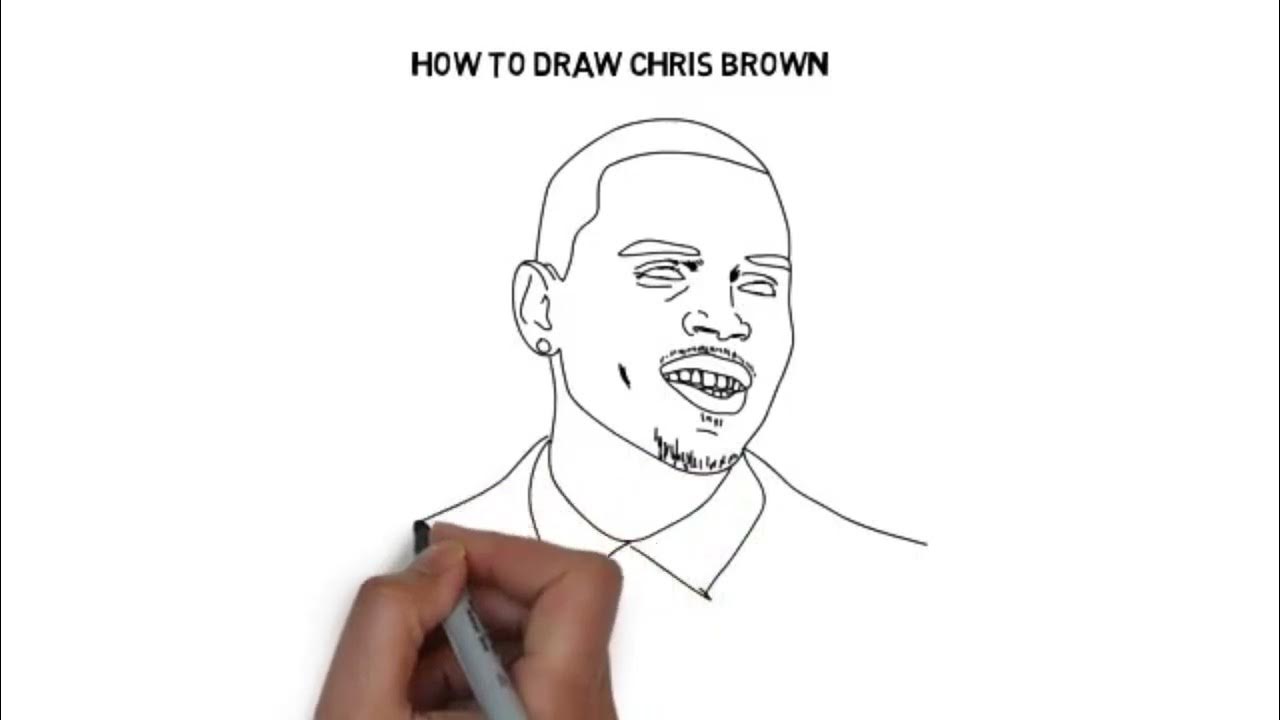 How to draw Chris Brown | #drawing - YouTube