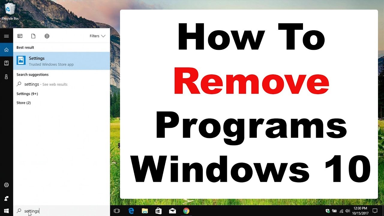 How To Remove Programs On Windows 10 Pc Easy And Fast Step By Step