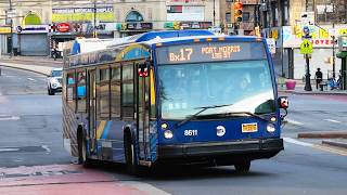 NYCT Bus: 2019 Novabus LFS #8611 on the Bx17 at Fordham Road and 3rd Avenue