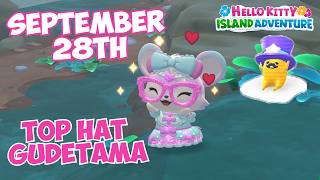 TOPHAT Gudetama location 🎩 September 28th 2026 🍳 Crafting Plan #7 - Hello Kitty Island Adventure