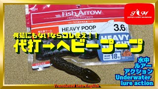 【水中動画】【HEAVY POOP】例のヤツが手に入らず高騰。でもご安心を！フィッシュアロー　ヘビープープ　で無問題！！　へびーぷーぷ