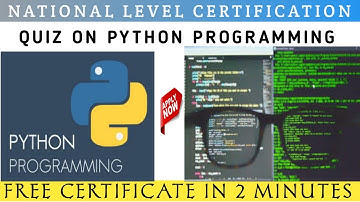 Beginners Python Quiz | Python Certification | How Good Are You At Python? | Python Quiz/Assessment