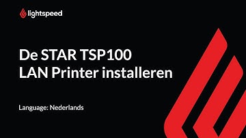 De STAR TSP100 LAN Printer installeren