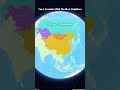 Top 3 Countries With The Most Neighbors #education #geography #maps #reels #shorts