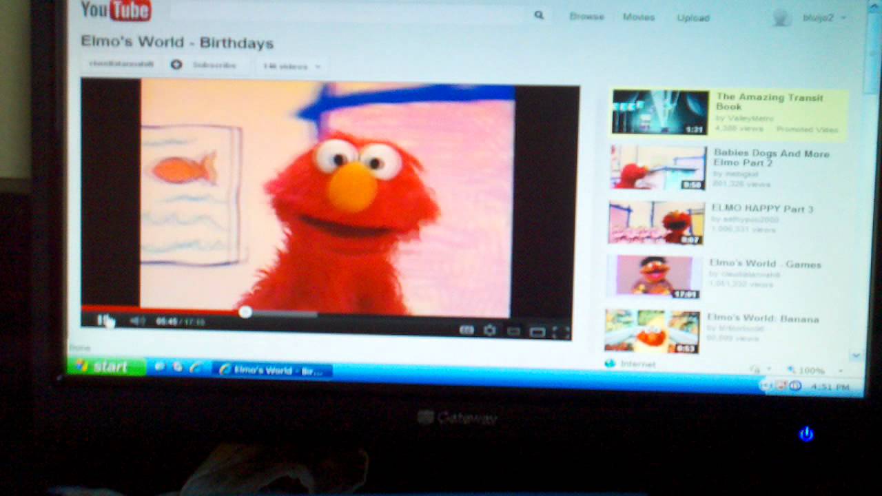 Elmos world Birthdays 2000 part 1 - YouTube.