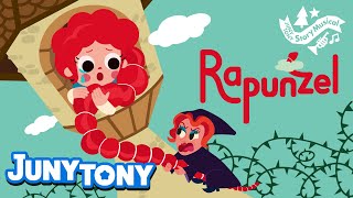 *NEW* Rapunzel | Princess Story | Rapunzel vs Witch | Fairy Tale | Story Musical for Kids | JunyTony