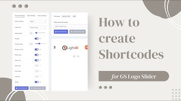 How to create Shortcodes for the GS Logo Slider plugin?