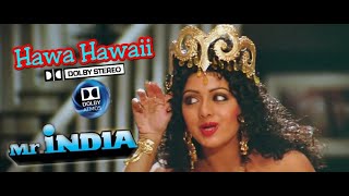 Video thumbnail of "Hawa hawai original karaoke with lyrics [Mr.india]"