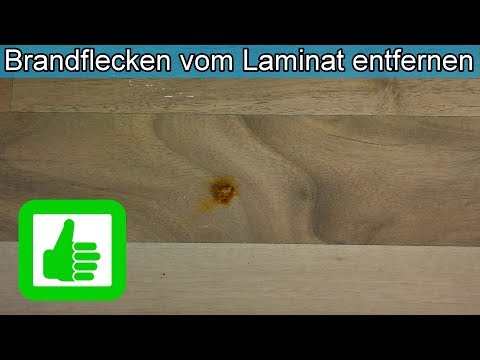 Brandflecken aus Laminat entfernen / Laminatboden reparieren / Brandloch ausbessern – Anleitung
