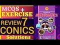 REVIEW 7 Exercise CONICS class 12 MATH FBISE NBF 2025 SOLUTIONS MCQS federal unit 7