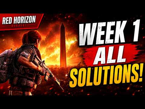 ALL Week 1 Scout Solutions! Red Horizon Manhunt FULL GUIDE | The Division 2