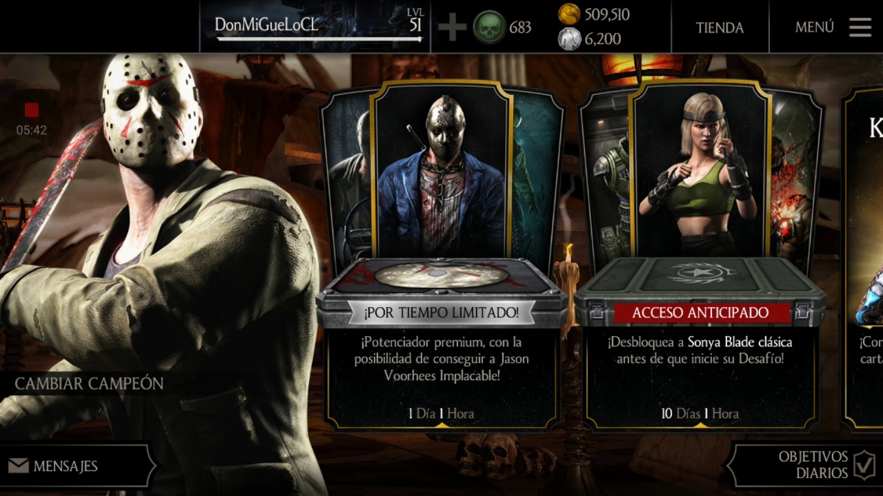Mortal Kombat X Mobil Android Abriendo Packs de cartas 2 YouTube