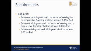 18. Fundamentals of Ship Stability - GZ Curve Revision