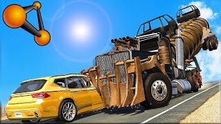 BeamNG Drive - Буйство дальнобойщика №1 (Road Rage)