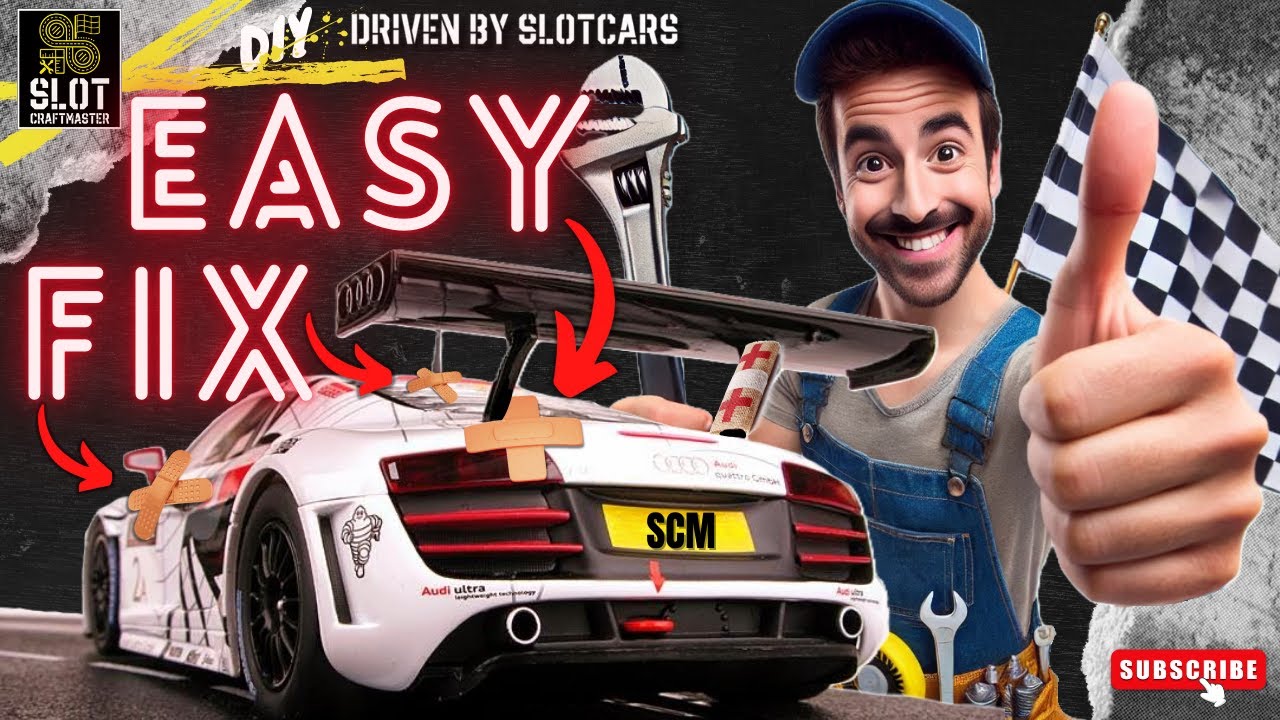 Never take the Wings and Mirrors off your Slot Cars Again