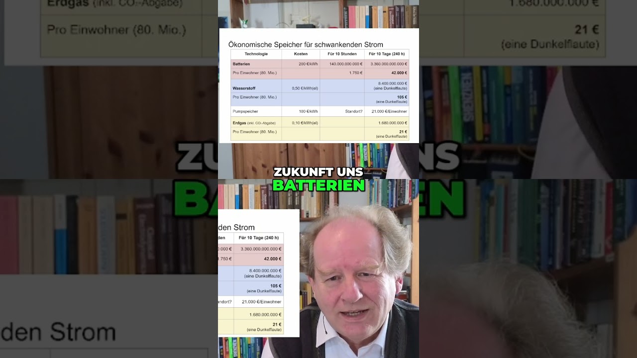 Erdgas vs. Batterien: Was spart wirklich Energie? #shorts