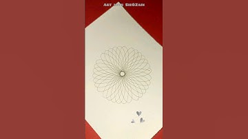 Simple Spirograph design Satisfying ASMR Video #ytshorts #shorts #viral #art #asmr