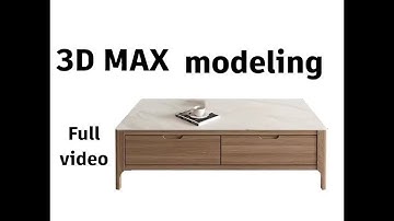 coffee table modeling in 3d max #013