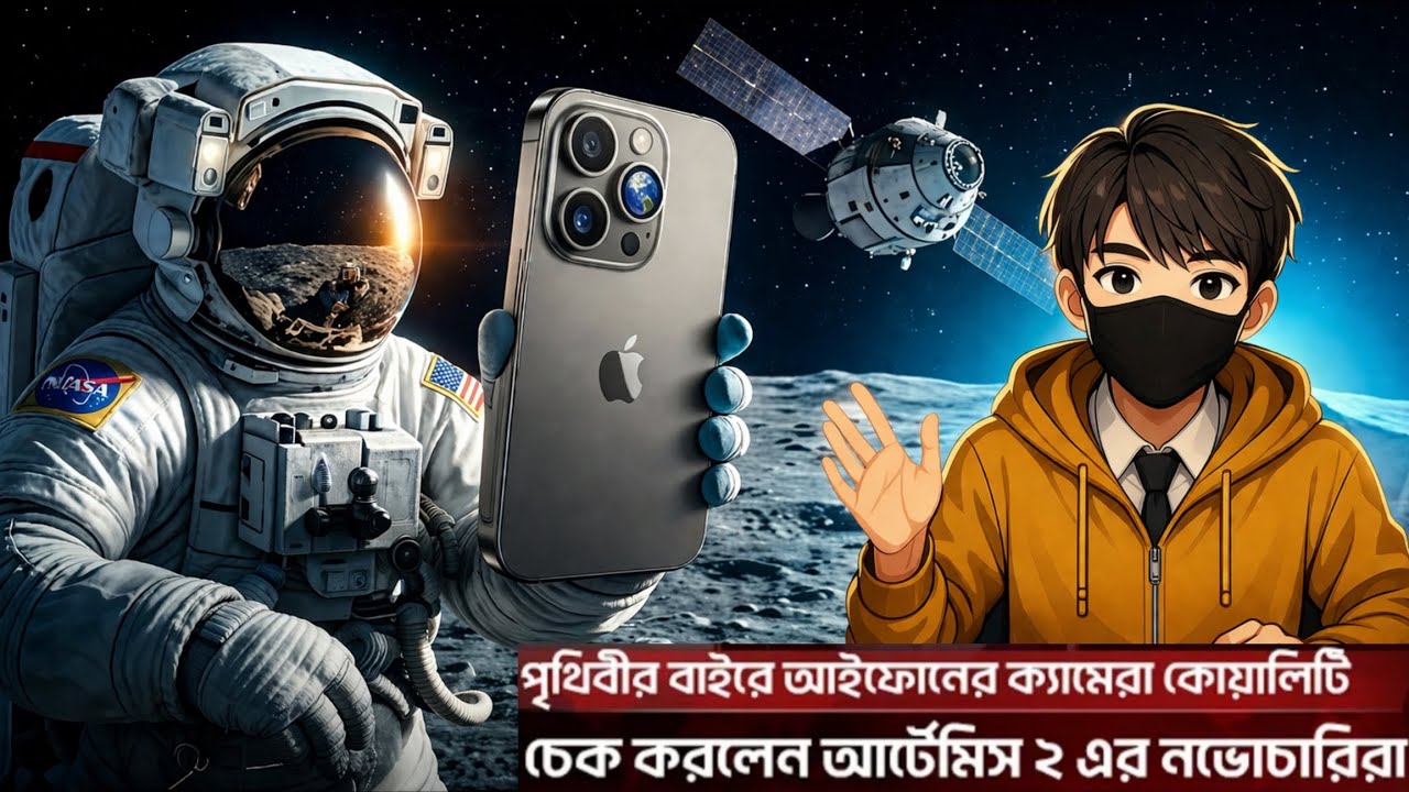 চাঁদে গিয়েছে Iphone🔥NASA ARTEMIS 2 Mission | JR Tech BD | - YouTube