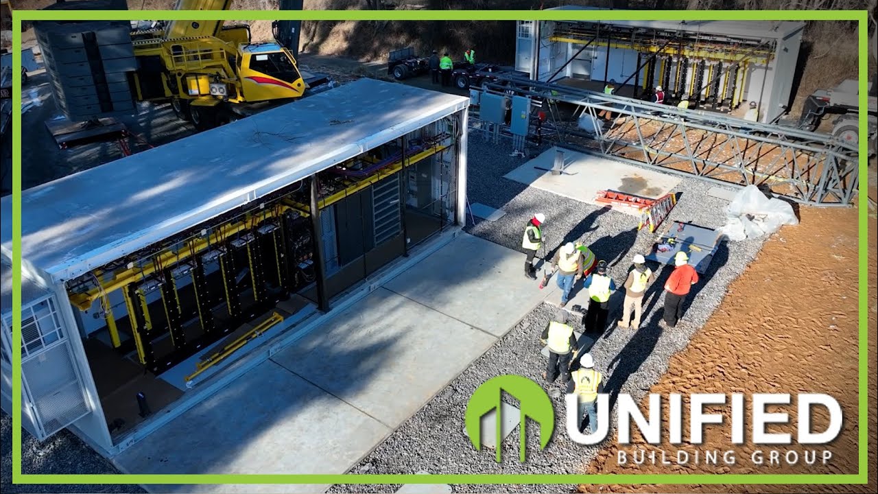 Telecommunication Construction - Double Wide ILA Shelter built by Unified Building Group