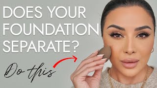 HOW TO STOP FOUNDATION FROM SEPARATING ON FACE EASY HACKS | NINA UBHI screenshot 4