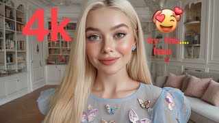 4K 2025 Transparent Try On Haul Fashion Show With Fabulous Flower Transformations Gown ?