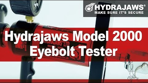 Hydrajaws Model 2000 Safety Harness Eye Bolt Tester