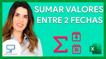 ➕ SUMAR valores ENTRE FECHAS en Excel | Sumar por meses 📆