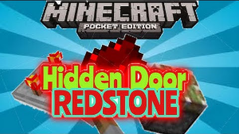 Minecraft pocket edition 0.15.0-Hidden door {USING PISTON}