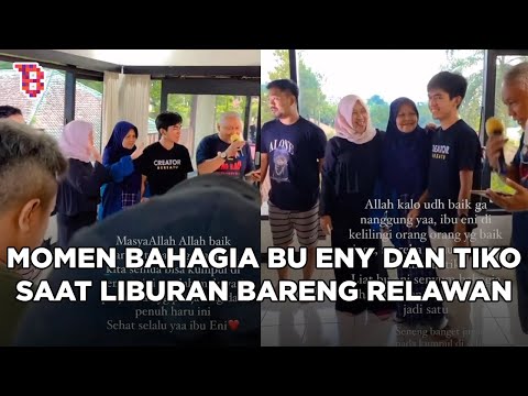 Momen bahagia Bu Eny dan Tiko liburan bareng para relawan, tak lagi kesepian  | TRENDING