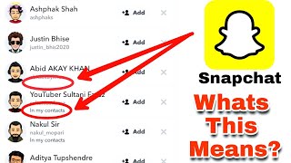 Snapchat In My Contacts But Not In My Contacts