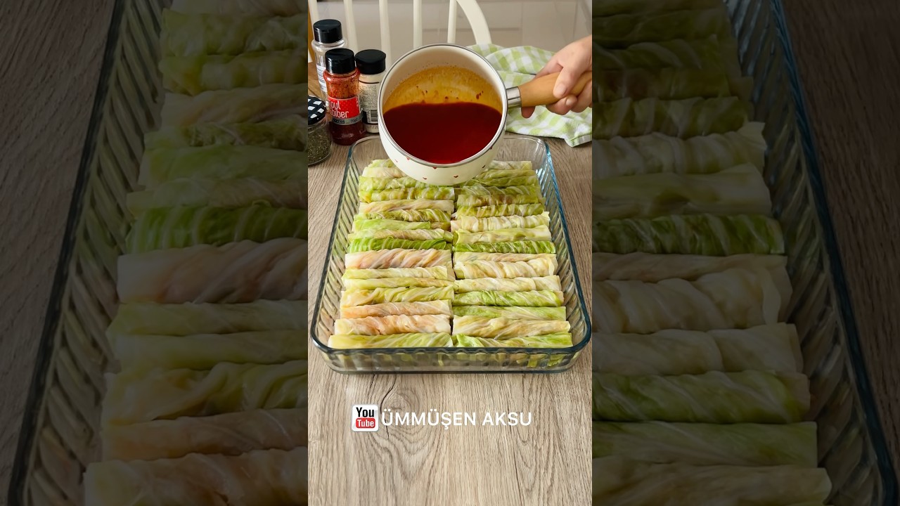 Lahanayı Fırında Pişir ✅ #lahana #cabbage #yemektarifleri #shortsvideo #viralvideo