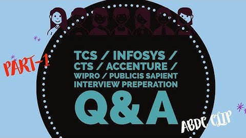 TCS / INFOSYS /CTS / ACCENTURE /WIPRO/ PUBLICIS SAPIENT || INTERVIEW PREPERATION || Q&A || PART - 1