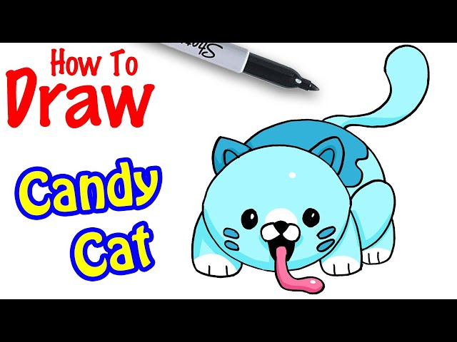 Como Desenhar o CANDY CAT - Poppy Playtime 