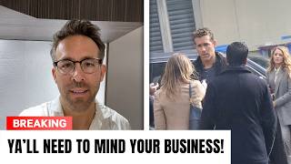 Ryan Reynolds RESPONDS To SHOCKING Allegations Surrounding Blake Lively! Fans LEFT STUNNED!