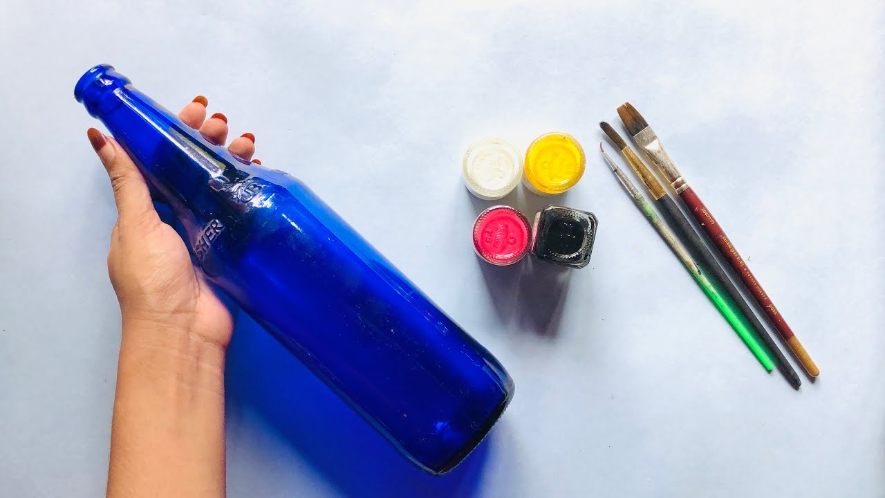 Best out of waste | bottle painting | bottle reuse ideas | painting ...