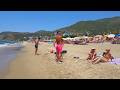 🇹🇷❤️ Morning Beach Walk at Kleopatra Beach – Part 2 🏖️ | Calm Waves &amp; Stunning Beach Views 🌊