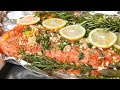 EASY Baked Salmon Recipe!🍣 How To Make Oven Baked Salmon w/ Honey Mustard sauce | Christmas Recipe🇸🇬