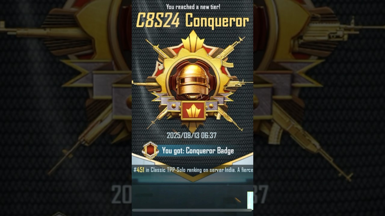 Finally conqueror done 😍