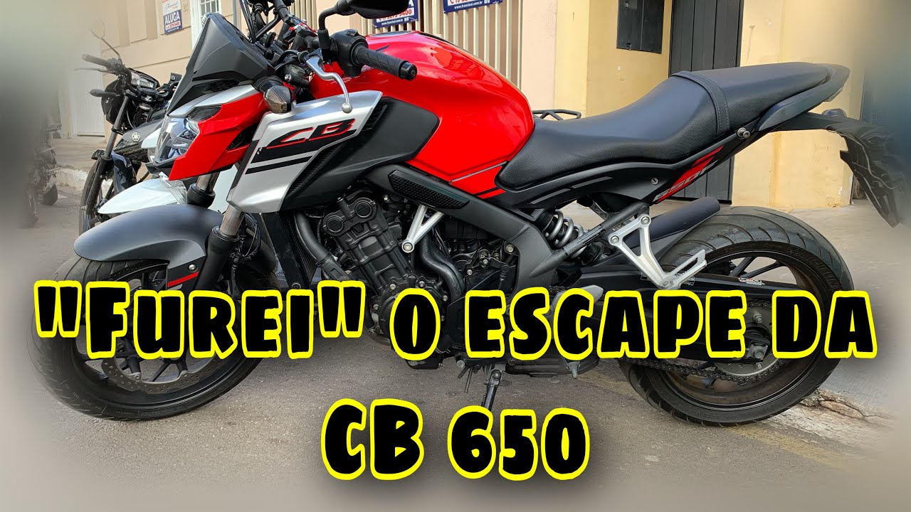 CB 650F! Furei o escape da CB 650F, baixo custo e ótimo resultado!!