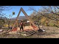 Часть 3 возведение стен дома A-frame ( дом шалаш)