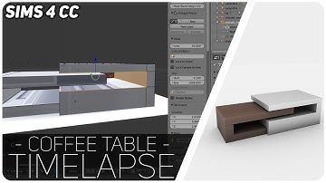 Making CC for Sims 4 | Timelapse (Coffee Table)