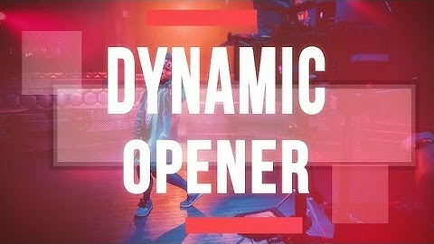 Typo Dynamic Opener V2 | After Effects Template | Openers