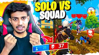 FREE FIRE KING IS BACK 👑 SOLO VS SQUAD GAMEPLAY 🔥 | Garena Free Fire