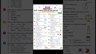 Chemical reaction and equation🔥|class-10|chapter -1 |test questions#science #important #study #exam
