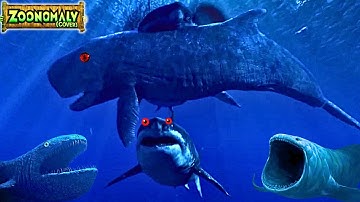 🦈 Megalodon Shark Cartoon – Epic Zoonomaly Theme Song Animation!