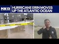 Hurricane Erin moves up East Coast