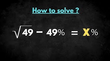 A good Percentage exercise | Solve Math Olympiad Questions