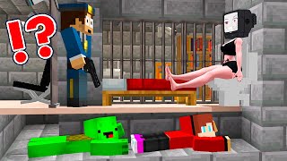 JJ Save TV GIRL fron JAIL in Village! JJ Tru to ESCAPE PRISON SAVE Mikey in Minecraft! - Maizen